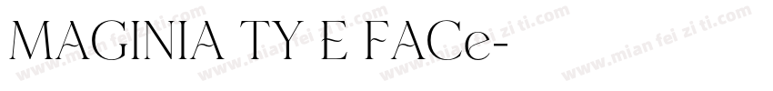 MAGINIA TY E FACe字体转换